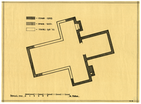 39928 Plattegrond van de H. Kruiskapel op het Domplein te Utrecht.